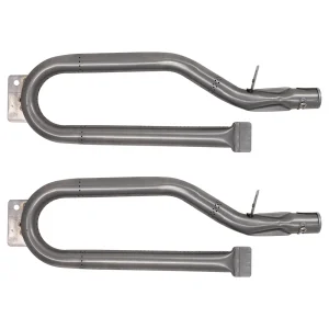 2-Pack BBQ Gas Grill Tube Burner Replacement Parts for Outdoor Gourmet BQ05037-2 - Compatible Barbeque Stainless Steel Pipe Burners