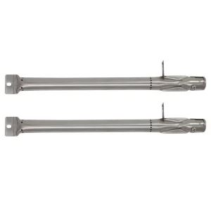 2-Pack BBQ Gas Grill Tube Burner Replacement Parts for Outdoor Gourmet BQ070E4-A - Compatible Barbeque Stainless Steel Pipe Burners
