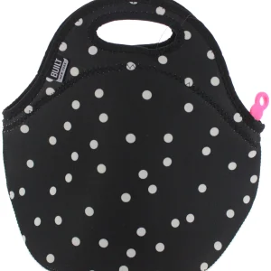 Built NY Gourmet Getaway Reusable Insulated Stretchy Neoprene Lunch Tote, Splatter Dots